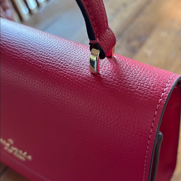 Kate Spade Darcy Top Handle Satchel NWT Bag Candied Cherry Red Crossbody Purse - Picture 4 of 15